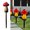 Red, variant on Border Solar Light, LED Resin Outdoor Courtyard Decor, Luminous Ground-Stake Light, Weather Resistant, Solar-Powered, Intelligent Light-Sensing, Easy Installation Blue