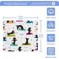 thumbnail image 5 of SKYSONIC Cute Dachshund Dog Washcloths Set of 2, Highly Absorbent Soft Cotton Fingertip Towels for Bathroom, Kitchen, Gym, Spa, Home Decor 12x12 Inch, 5 of 7