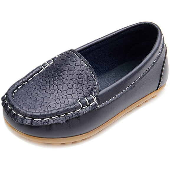 Toddler Little Kid Boys Girls Soft Slip On Loafers Dress Flat Shoes