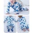 thumbnail image 3 of WIBACKER Pajamas for Baby Boys, Viscose from Bamboo, Snug Baby Sleeper, Newborn PJs, 2-Way Zipper, 3 of 9
