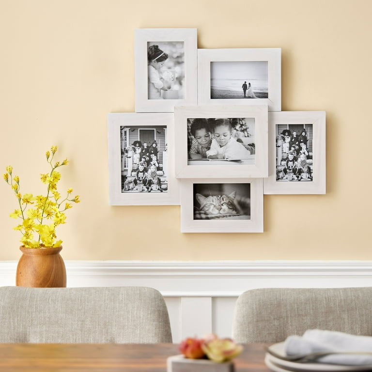 6 Pack: 6 Opening White Collage Frame by Studio Décor®