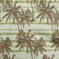 thumbnail image 1 of oneOone Cotton Cambric Olive Green Fabric Tropical Plam Tree With Stripes Quilting Supplies Print Sewing Fabric By The Yard 42 Inch Wide, 1 of 4