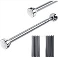 thumbnail image 2 of Jinsinto Tringle de Rideau de Douche Télescopique 55-85cm en Acier Inoxydable Tringle Télescopique Extensible Sans Perçage Longueur Réglable pour Armoire Salle de Bain, 2 of 4