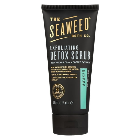 The Seaweed Bath Co. Awaken Detox Scrub Rosemary Mint 6 oz Tube