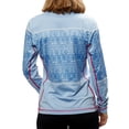 thumbnail image 3 of SWIX Adult Female Tista 1/2 Zip Sweater, Color: Blue Print, Size: XS, 3 of 4