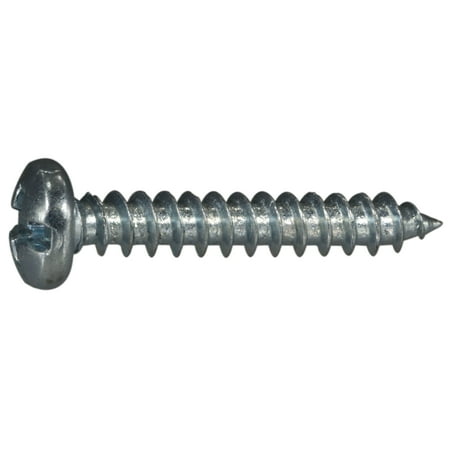 

#8 x 1 Zinc Plated Steel Combo Pan Head Sheet Metal Screws SMSPS-280
