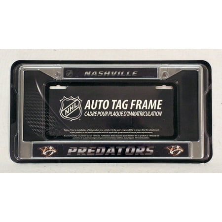- Nashville Predators LBL 9611 City Design Metal Chrome License Plate Tag Frame Cover Football, Chrome Metal License Plate Tag Frame Cover By Rico