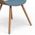 thumbnail image 2 of Pemberly Row 29.3" Modern Wood & Fabric Dining Chair in Denim Blue, 2 of 9