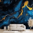 thumbnail image 2 of - Golden  Style Flowers Birds Wallpaper for Bedroom Botanical Wall Mural - (Not Peel and Stick), 2 of 3