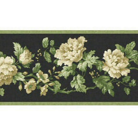 879375 Narrow Floral Wallpaper Border MP060123b