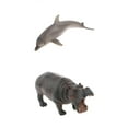 thumbnail image 1 of 2 Piezas De Juguetes De Mini Hippopotamus Juguetes De Y Delfines De Juguetes Para Yotijar Juguete de figura de acción animal, 1 of 10