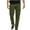 Olive Green, variant on Wyobmus Men's Stretch Cargo Pants Quick Dry Lightweight Casual Pants Elastic Waist Straight Fit Utility Work Pants Black