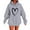 001 Gray, variant on Htigea Heart Graphic Hoodies for Women Oversized Hooded Sweatshirts Fleece Long Sleeve Pullover Kangaroo Pocket Tops Black S