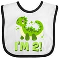 thumbnail image 3 of Inktastic 2nd Birthday Dinosaur 2 Year Old Boys or Girls Baby Bib, 3 of 4