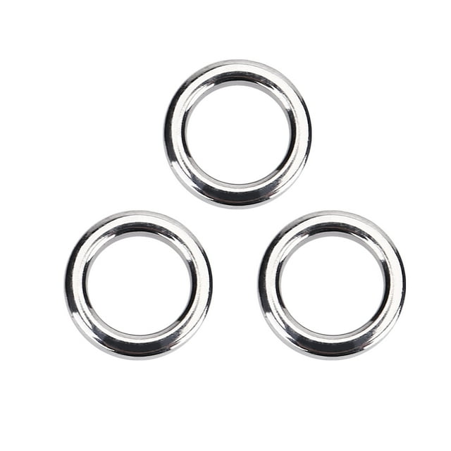 50Pcs/Set Heavy Duty Split Ring, Snap Ring, Lightweight Anti-Corrosion For Saltwater Fishing