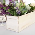 thumbnail image 5 of Balsa Circle 18x6" Natural Whitewashed Wood Rustic Rectangular Planter Box Holders Centerpieces Wedding, 5 of 7