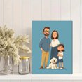 thumbnail image 2 of Custom Family Portrait Canvas Wall Art 15.75x11.81 Inches, 2 of 8