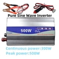 thumbnail image 2 of Pure Sine Wave Inverter AC to DC Power 500W 1000W Solar Car Inverters Single Digital Display Converter ,Protect Your Appliances, 2 of 6