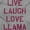Heather, variant on Live Laugh Love Llama Alpaca Humor Youth T Shirt Tee Girls Infant Toddler Brisco Brands 12M