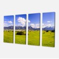 thumbnail image 2 of Green Bavaria Field Panorama - Landscape Canvas Art Print, 2 of 3