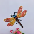 thumbnail image 3 of 3 Pack Décoration Murale Libellule en Métal, Sculpture Murale Libellule Colorée 3D Insecte Décoration Extérieure Intérieure Suspendue, 3 of 7