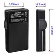 thumbnail image 3 of Batería Kastar y Cargador USB LCD para NP-40 Exilim Z400 FC100 FC150 FC160S P505 P600 P700 Z100 Z1000 Z1050 Z1080 Z1200 Z200 Z30 Z300 Z40 Z450 Z50 Z500 Z55 Z57 PRO EX-Z600 Z700 Z750 Z850, 3 of 3