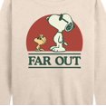 thumbnail image 3 of Peanuts - 70s Snoopy - Women's Lightweight French Terry Long Sleeve Shirt, 3 of 6