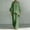 (Fashion 34)Green, variant on Aimik Womens 2 Piece Outfits V Neck Flutter Sleeve Blouson Top and Wide Leg Pants Set Summer Vacation Casual Outfits