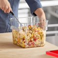 thumbnail image 2 of BIEAMA 4 Pack Food Storage Containers, 6 Quart with Lids, Square Commercial Containers with Scale, NSF, Polycarbonate, Clear, 2 of 9