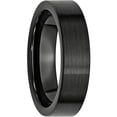 thumbnail image 4 of Black Ceramic Flat 6mm Brushed Band, 4 of 9