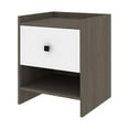 thumbnail image 7 of Bestar Sirah 1 Drawer Nightstand in Bark Gray and White, 7 of 7