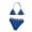 R18-Navy, variant on Girls Swimsuit Bikini Set Two Piece Bikini Bathing Suit Printed Halter Bikini Swimsuits Children's Swimwear Beach Vacation Clothes 11-12 Years