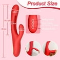 thumbnail image 4 of TLUDA Rabbit Vibrator for Women Tapping G-Spot Vibrator, Adult Sex Toys for Women Red, 4 of 7