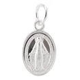 thumbnail image 1 of Medalla de la Virgen María, Medalla Milagrosa de Doble Cara Ovalada Católica para Hombres, 1 of 7