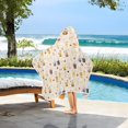 thumbnail image 6 of Toddler Hooded Beach Towel 24x50 Kids Bath Towels Soft Quick Dry for Swim Pool Boys Girls Milk Tea and Fruit, 6 of 7