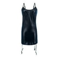 thumbnail image 5 of Women Dresses Dresses Sleeveless Sexy Solid Sling Fashion Dresses Black Trendy Skirt Size S, 5 of 6