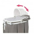 thumbnail image 3 of Badger Basket Wishes  Oval Baby Bassinet, Gray, 3 of 8