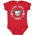 thumbnail image 3 of Inktastic Live Love Cows Boys or Girls Baby Bodysuit, 3 of 5