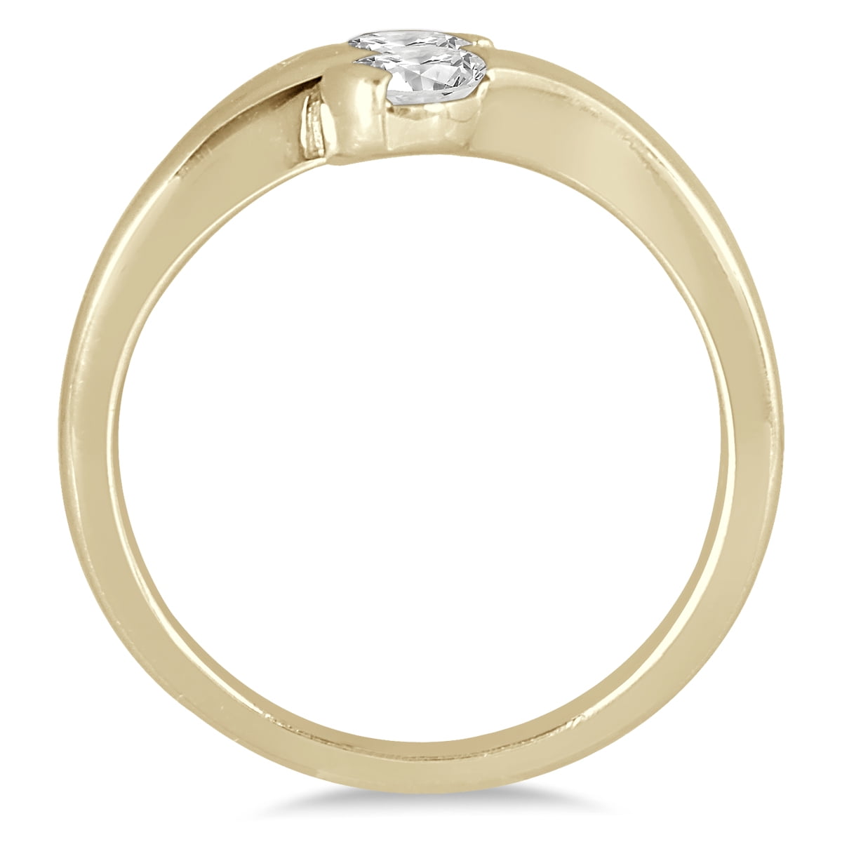 Yourelia　①-2 SZUL Women's 1/2 Carat TW Two Stone Diamond Ring in 14K