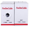 thumbnail image 5 of [FiveStarCable] RG6Q White PureConnect  500ft Coax Cable – Quad Shielded, 18 AWG, 75 Ohm for HD TV, Satellite, Internet & CCTV, 5 of 5