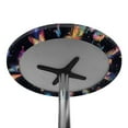 thumbnail image 7 of SEANATIVE 4 Pack Small Round Fitted Table Cover Elastic Fit Tablecloth Stretch Cocktail Table Topper Cap Anti-stain Table Cloth for Banquet Restaurant Bar 24'' Diameter, Colorful Butterfly Black, 7 of 7