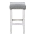 thumbnail image 3 of Polytrends Jameson Upholstered Polyester Antique White 24 Inch Counter Stool (Set Of 2) Antique White/Gray Metal Foam Upholstered Polyester Cabin &, 3 of 4