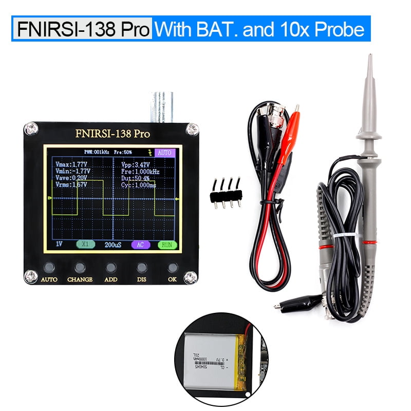 Auto Digital Oscilloscope Three Trigger Modes Handheld Oscilloscope Electrical Signal Testing Accessory
