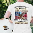thumbnail image 4 of Proud To Be American Blessed To Be Christian Eagle Patriot American T-Shirt MLN3125TS, 4 of 6