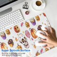 thumbnail image 4 of Long Mouse Pads for Desk,Halloween Treats Pattern Desk Mats on Top Of Desks, Desk Mouse Pad Extra Large with 3mm Non-Slip Base and Stitched Edge for Gaming,Office,Work,Home 35.4x15.7in, 4 of 5