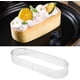 thumbnail image 1 of Nvzi 10 moldes ovalados para tartaletas perforados de acero inoxidable para hornear, redondos, para tartas, mousses, tartas, quiches, plateados., 1 of 5