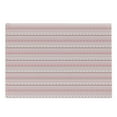 thumbnail image 1 of Romantic Cutting Board, Horizontal Striped Pattern with Hearts and Dots Feminine Modern, Decorative Tempered Glass Cutting and Serving Board, Large Size, Pale Pink Dark Brown Tan, by Ambesonne, 1 of 1