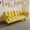 Yellow, variant on 57" Blue Velvet For Small Apartments. Multi-functional As And Bed. Adjustable Postures. Easy Assembly. Sponge Filled. 300lb Weight Capacity. 2 Seat Spaces. Turns Into Bed With Ease. Positions.