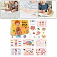 thumbnail image 4 of Libro interactivo del cuerpo humano, material didáctico, habilidades motoras finas, actividades de aprendizaje de biología para niños de 2, 3, 4, 5 y Baoblaze libro de actividades, 4 of 5
