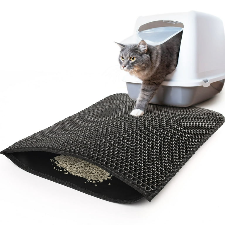 Cat Litter Mat Waterproof EVA Double Pet Cat Litter Box Non-slip Cat  Scratching Mat Pet Clean Supplies Foldable Pets Carpet Bed